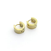 LUNA - gold earrings 14mm